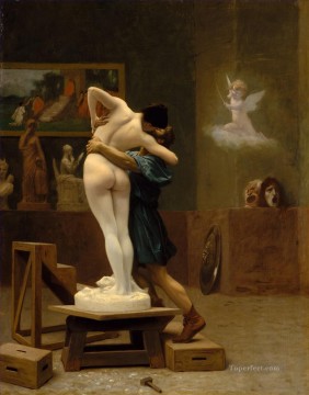 Desnudo Painting - Pigmalión Y Galatea Jean Leon Gerome Desnudo Clásico